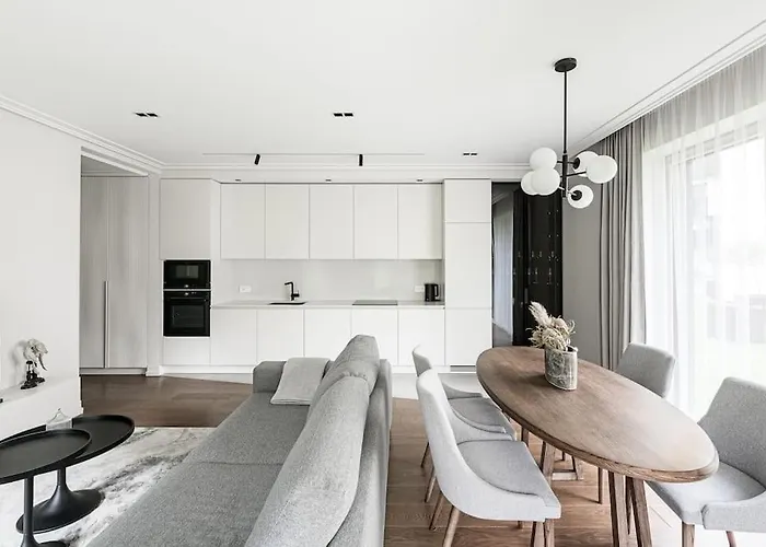 Spacious Luxury W/river View/terrace Paupys شقة *