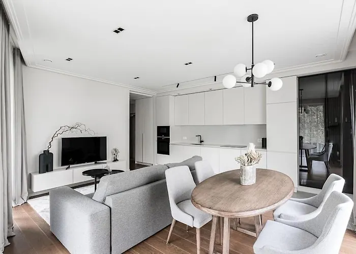 Spacious Luxury W/river View/terrace Paupys Apartament Wilno