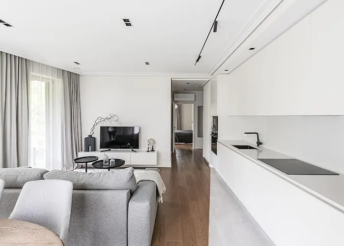 Spacious Luxury W/river View/terrace Paupys Apartament *